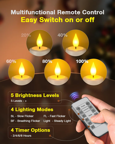 SoulBay flickering flame effect mimicking real candlelight