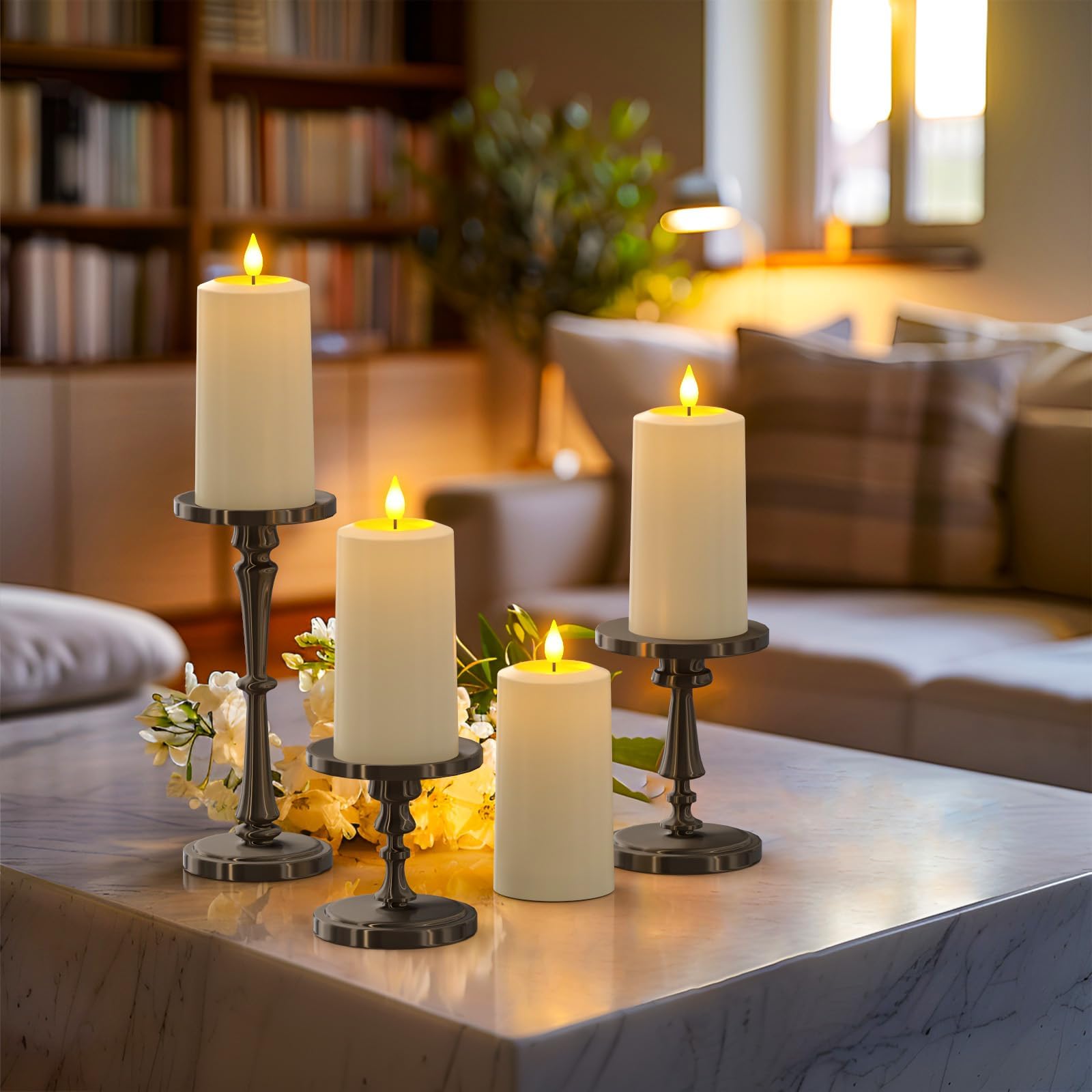 SoulBay flameless candle delivers realistic flicker for cozy evenings