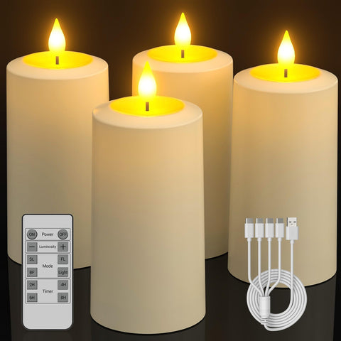SoulBay flameless candle with remote control for easy ambient lighting