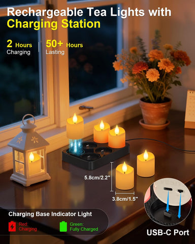 SoulBay flameless candle remote control for effortless brightness and flicker adjustments