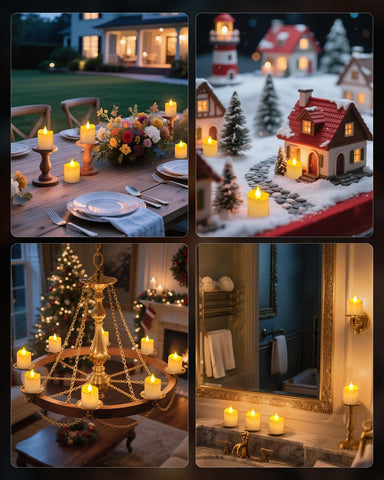 SoulBay flameless candles provide safe decorative lighting during power outages