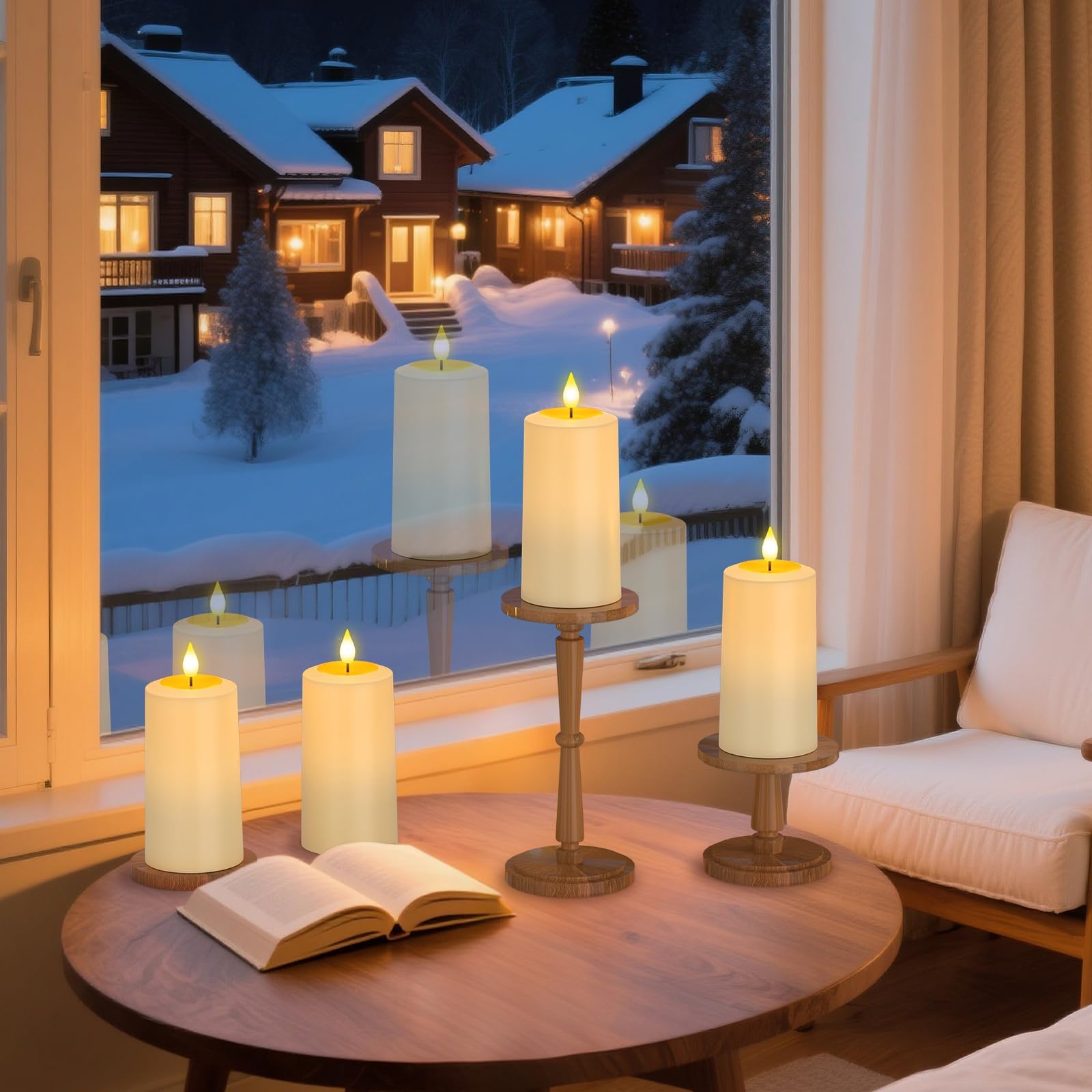 SoulBay flameless candles with remote control for easy timers.