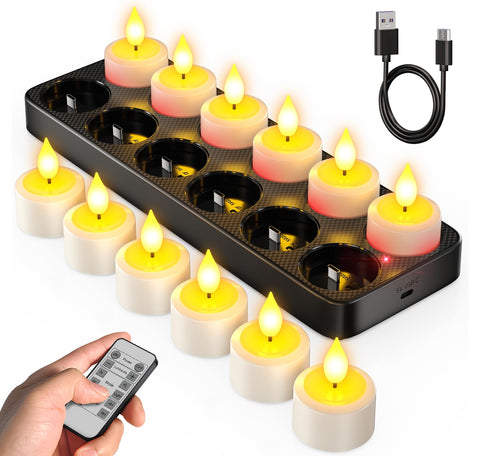 SoulBay flameless tea light with remote for easy ambiance control