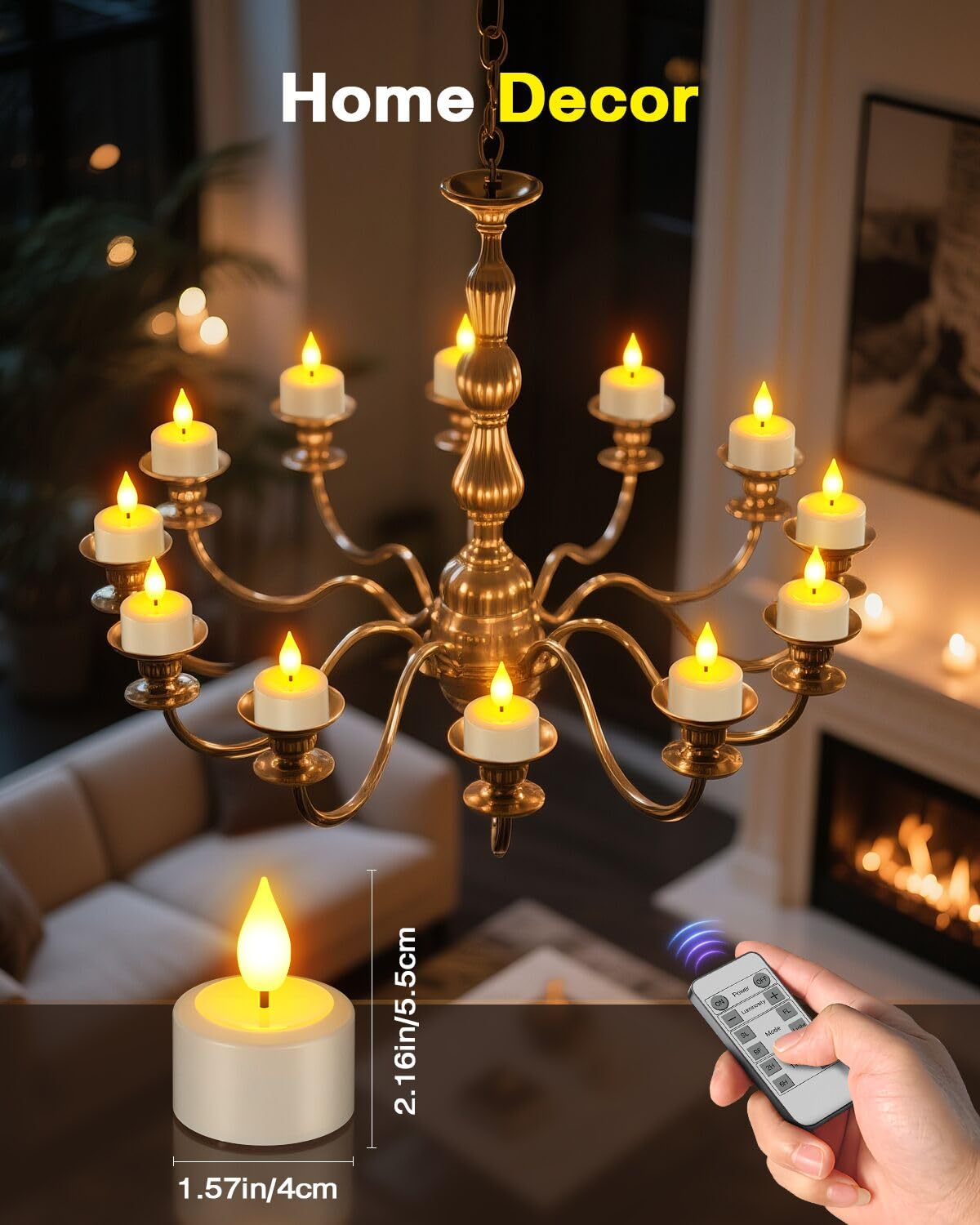 SoulBay LED tea light on USB charging base for extended use
