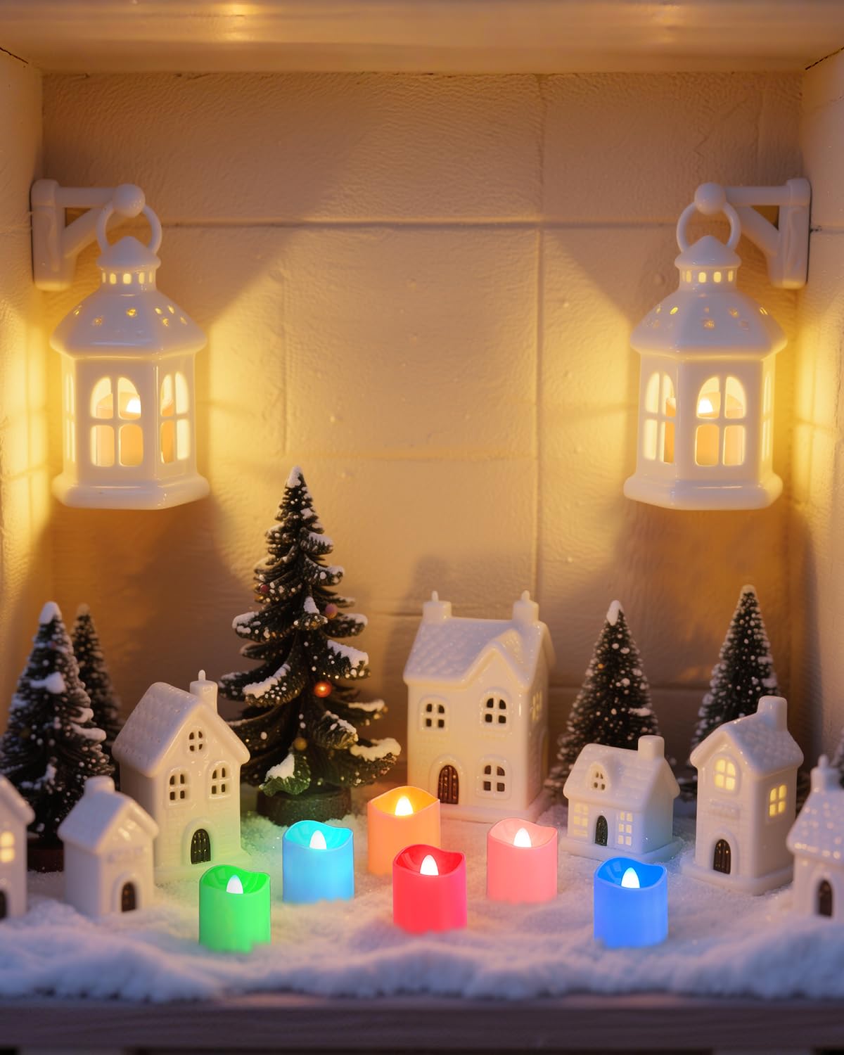 SoulBay tea lights offering nine color options for festive decor