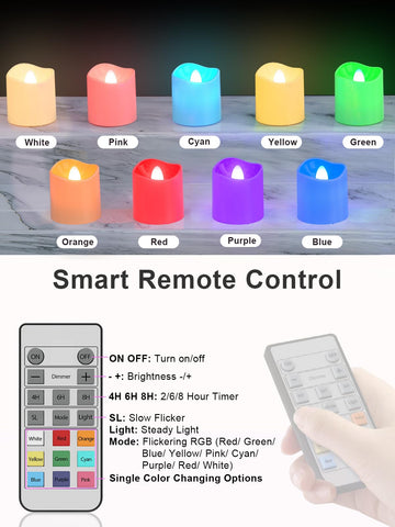 SoulBay remote control with 18 keys for color, brightness, and timers