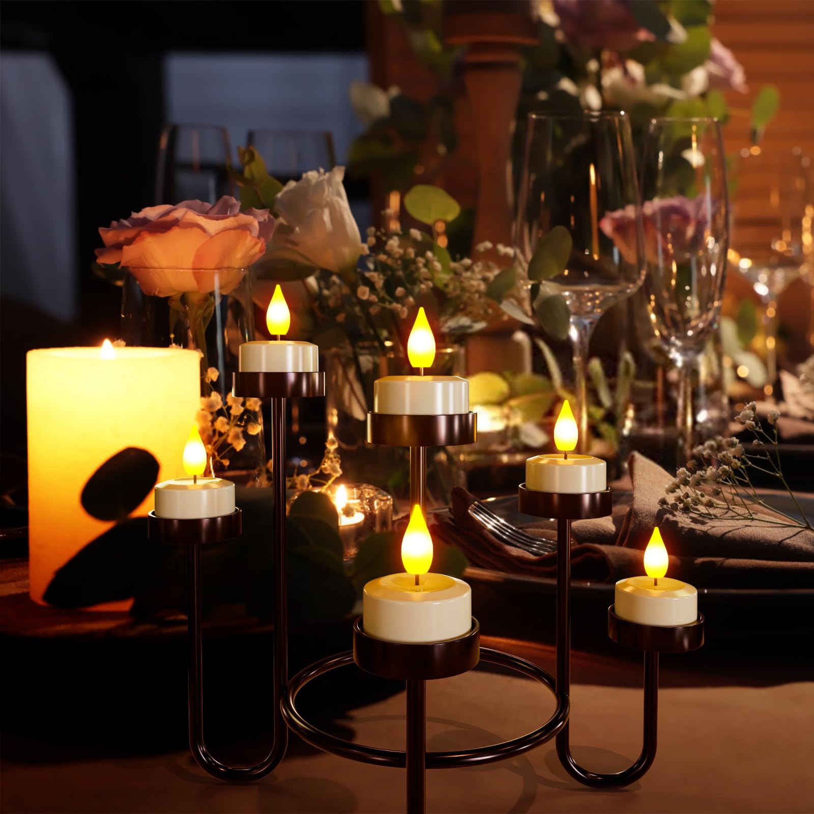SoulBay soft flicker glow resembles real flame for warm room ambiance.