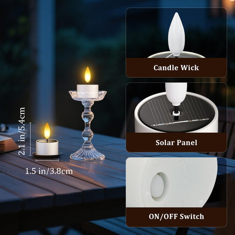 SoulBay tealight resting in a glass jar creates warm glow.