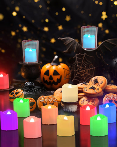 SoulBay wedding and holiday decor with safe ambient tea lights