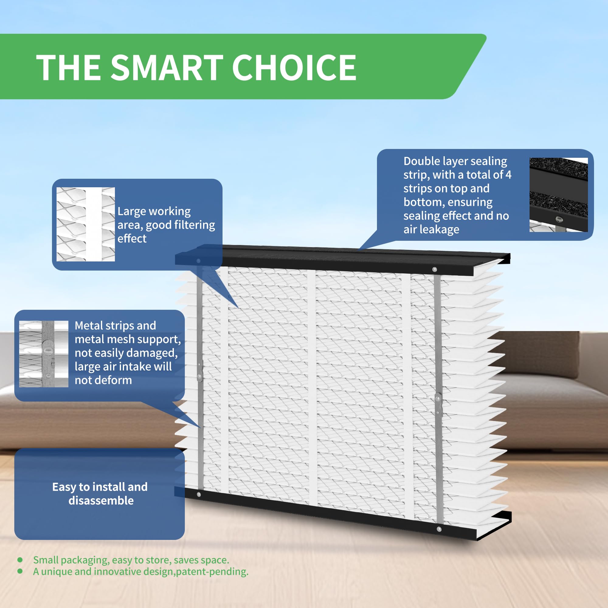 Soulmate 210 replacement filter long service life reduces replacement frequency.
