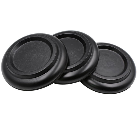 Sound Harbor solid wood piano caster cups for durable floor protection.
