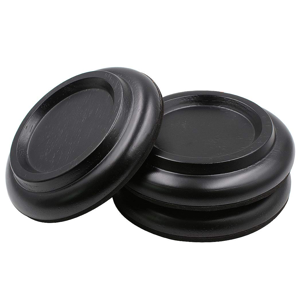 Sound Harbor solid wood caster cups combine durability with elegance for piano bases.