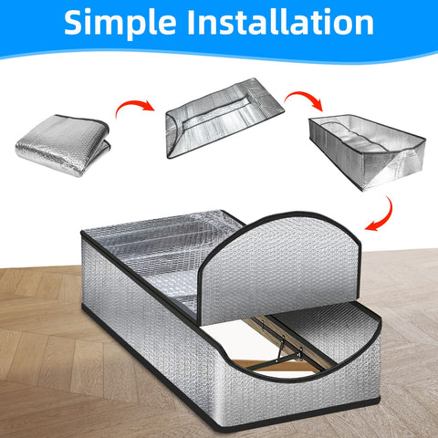 Souroyea attic ladder pull-down system weatherproof shield guards moisture