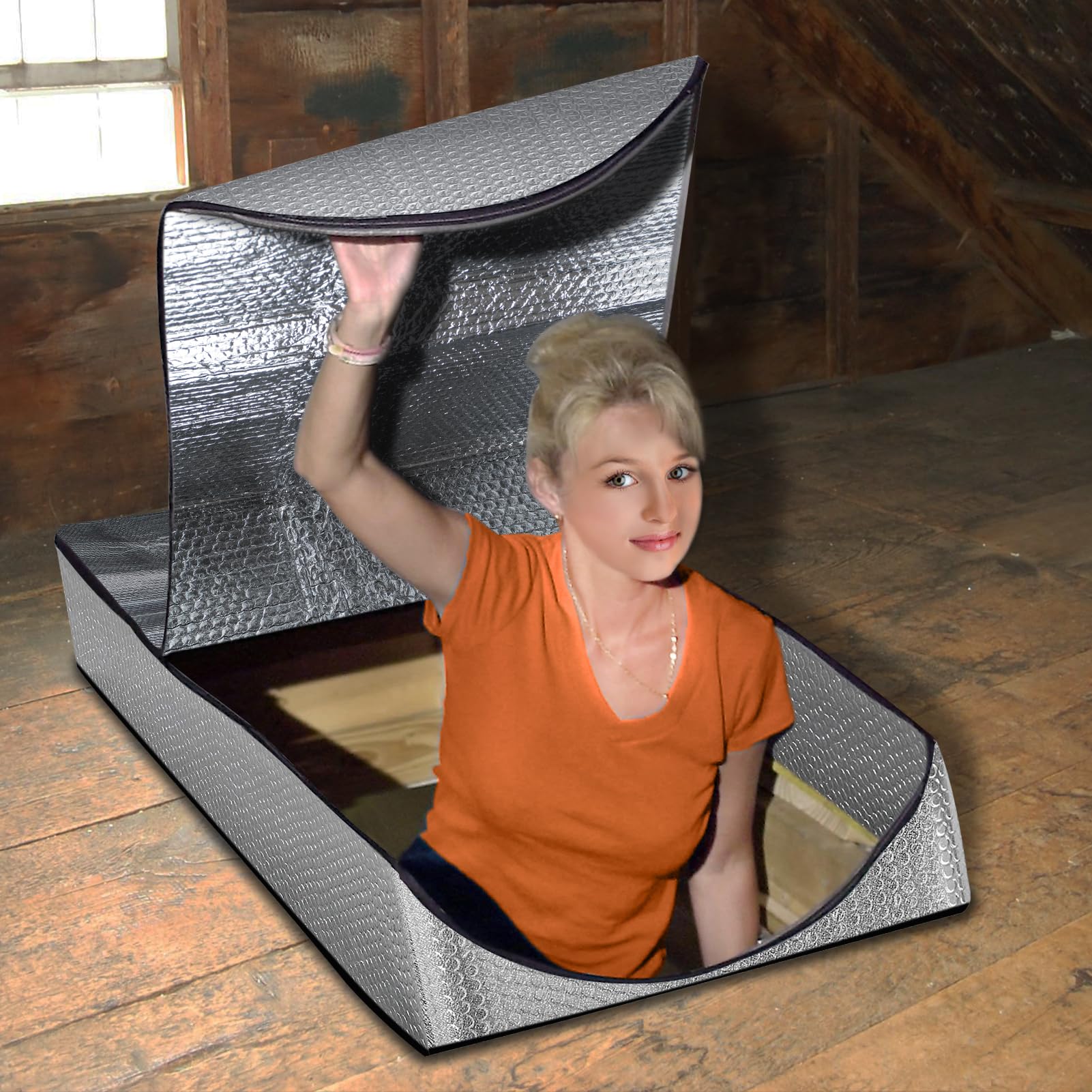 Souroyea easy-install zipper attic door cover simplifies setup