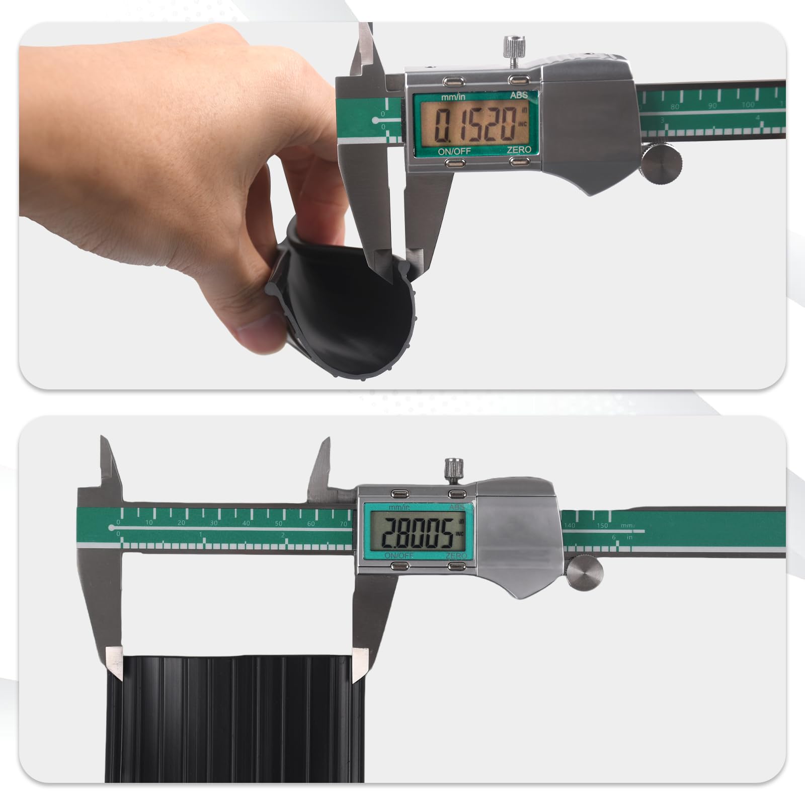 Sousery track-installation guide image demonstrates two-person setup for easier fitting.