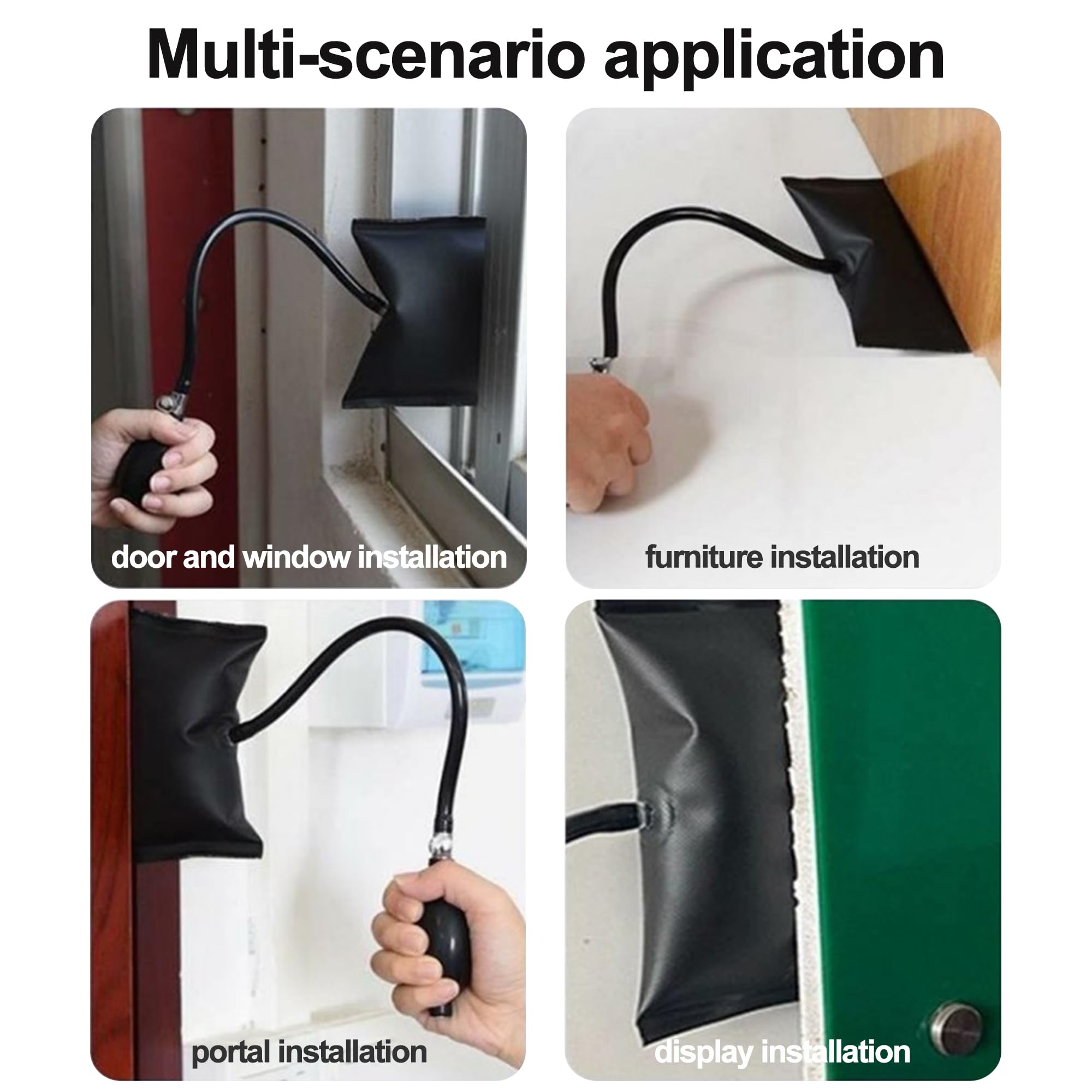 SOUTH SILK inflatable shim with metal valve allows precise adjustments during leveling.