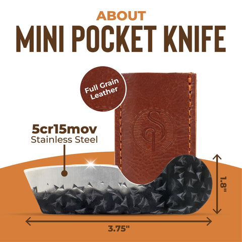 Southern Trapper mini pocket knife blade edge highlighting sharp, precise cutting.