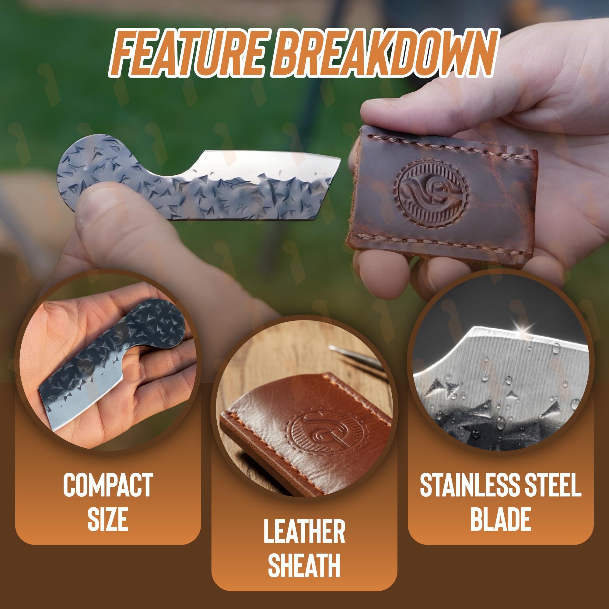 Southern Trapper mini pocket knife in pocket for easy, on-the-go access.