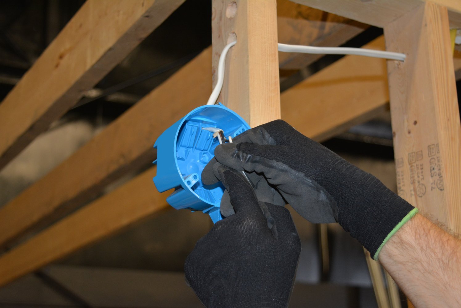 Southwire 250 ft NM-B cable spool shown in packaging for home wiring projects.