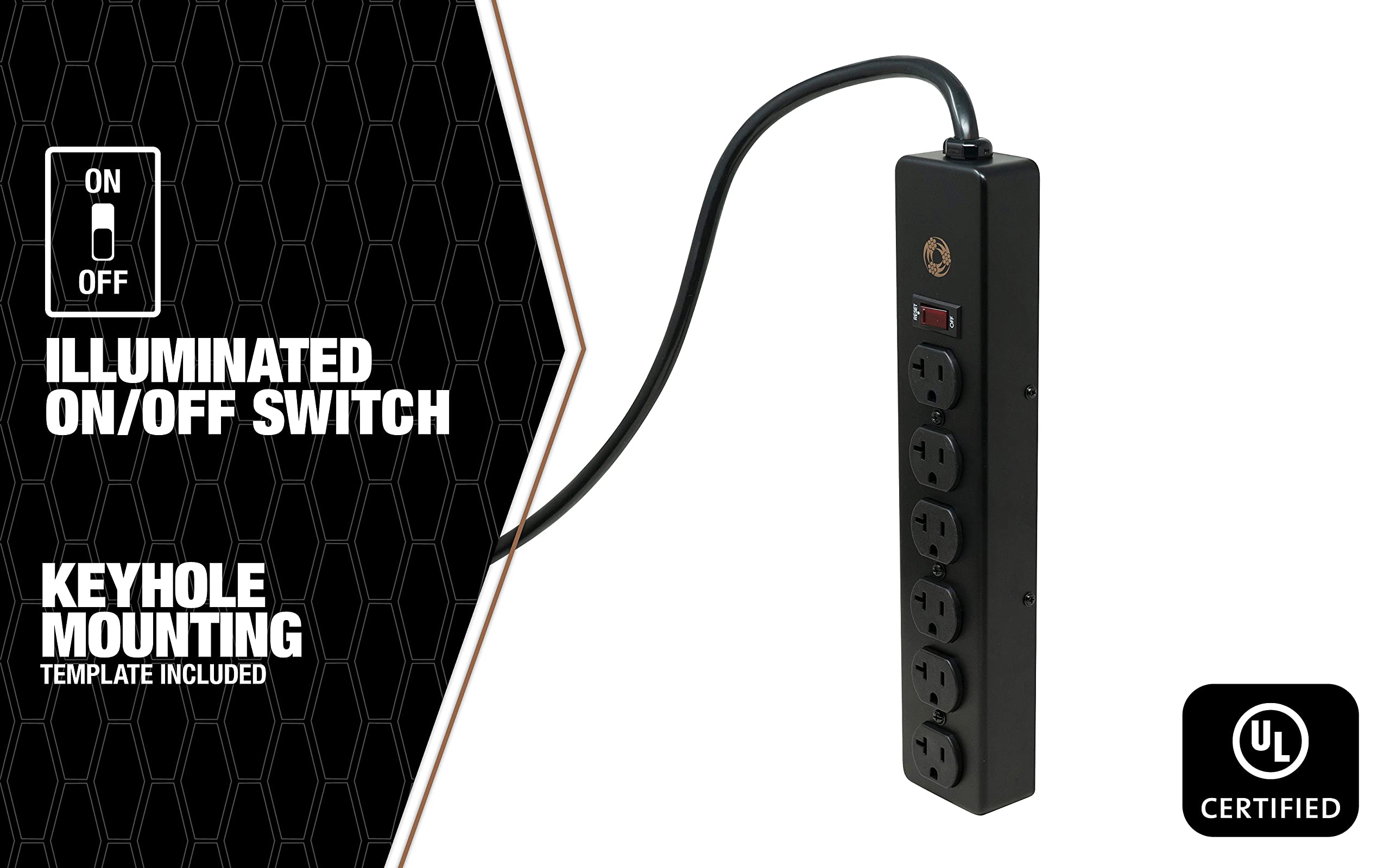 Southwire 5120 six-foot cord offers flexible reach for desks.
