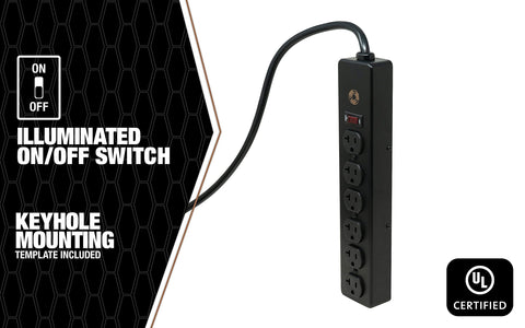 Southwire 5120 six-foot cord offers flexible reach for desks.