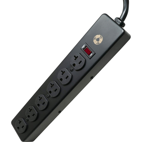 Southwire 5120 all-metal power strip with six outlets for heavy-duty multitasking.