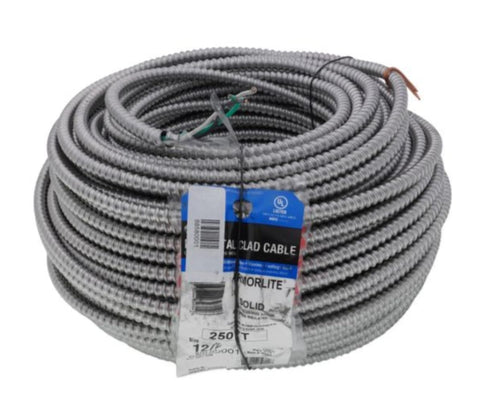 Southwire MC aluminum conduit 12-gauge 2-conductor reference for layouts.