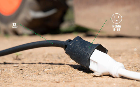 Southwire AGRIPRO extension cord in a busy workshop with tools.