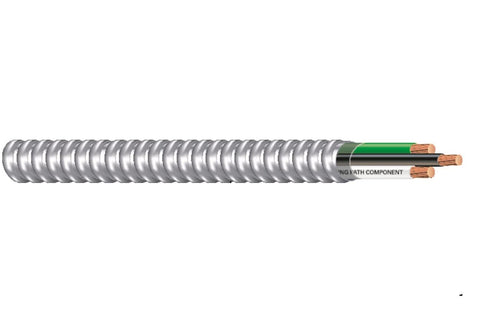 Southwire Armorlite cable in use for a 50 ft wiring run, ideal for long runs and fewer splices.