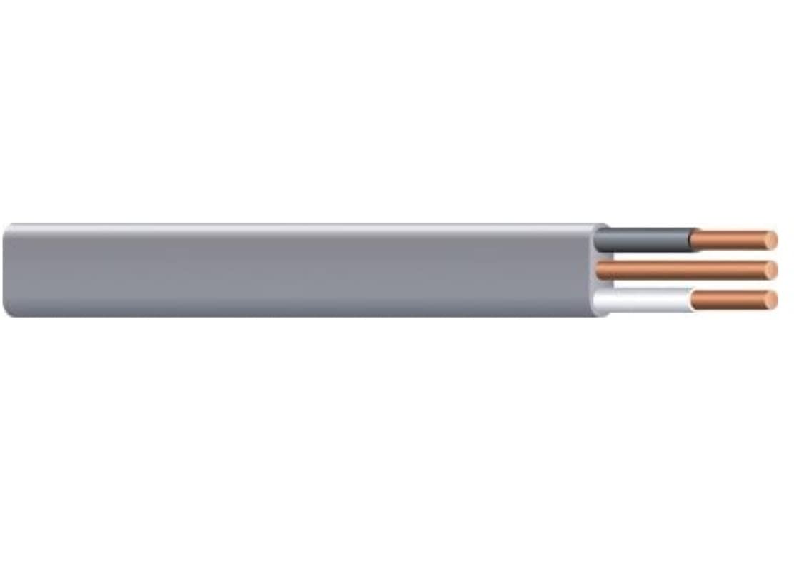 Southwire UF-B cable ground connection detail showing reliable grounding.