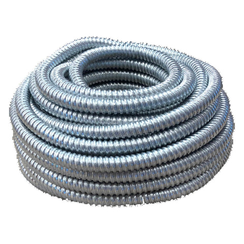 Southwire Woods aluminum FMC conduit interior with smooth pull for easy wiring.
