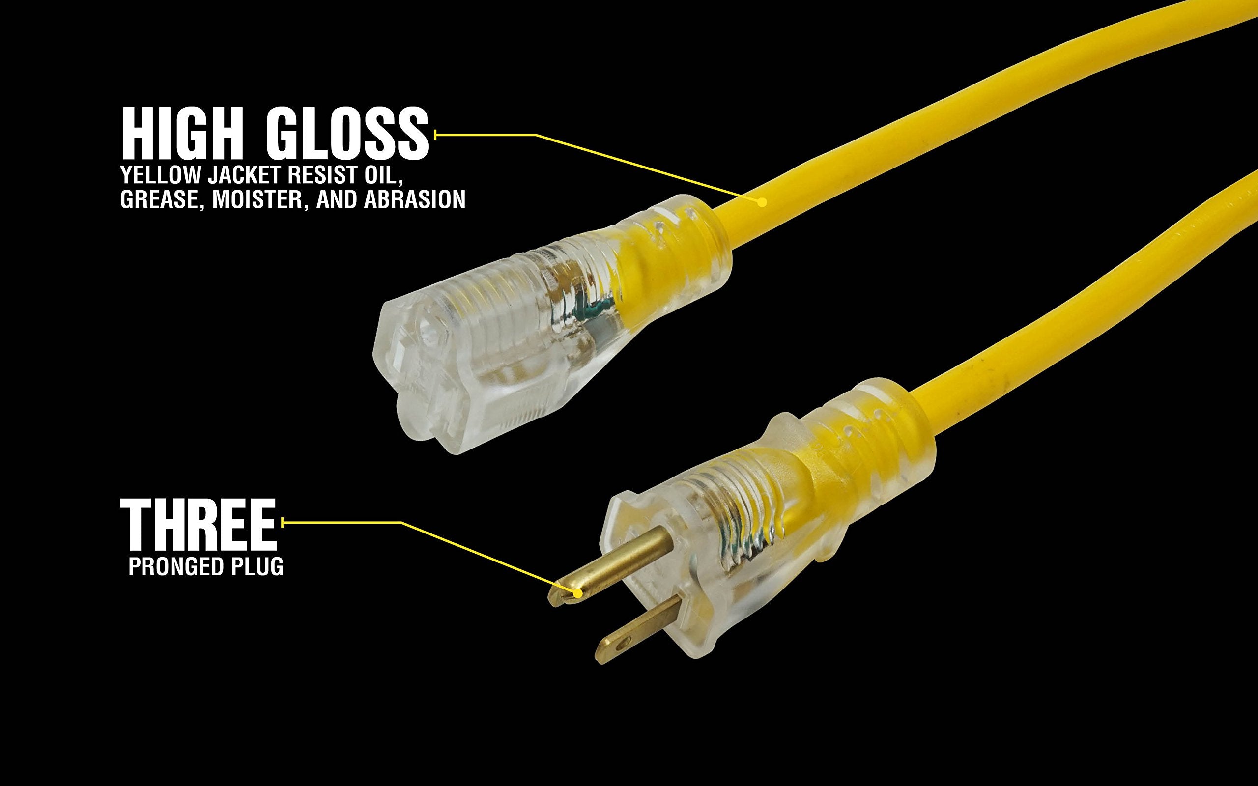 Southwire Yellow Jacket contractor cord designed for heavy-duty tools