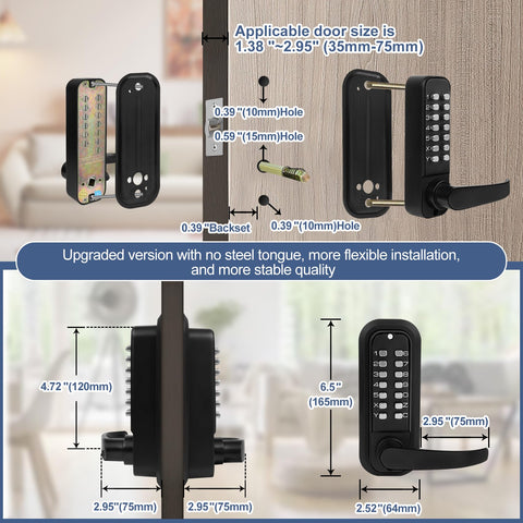 Souyou lock panel password update feature streamlines changes without removal.