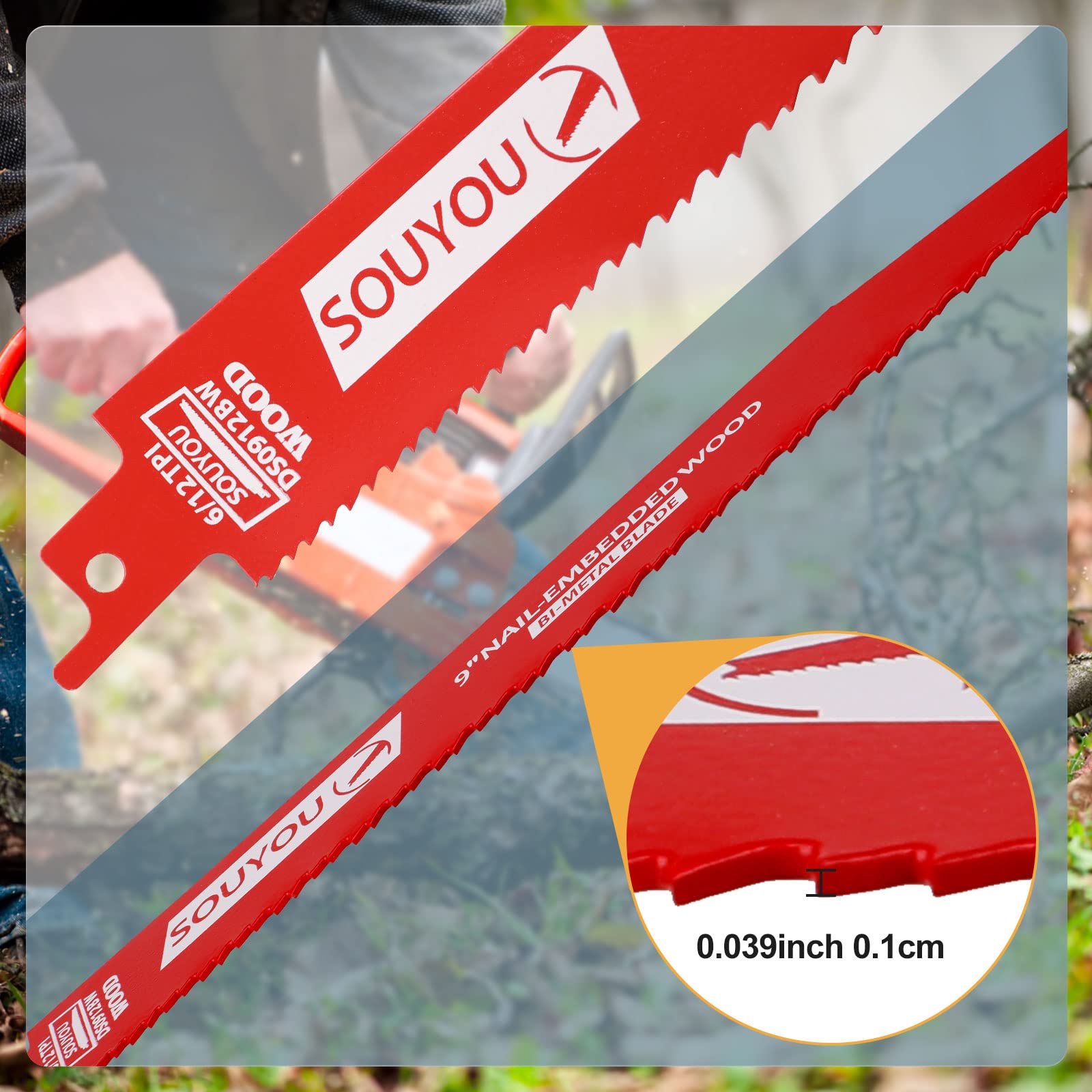 Souyou blades compatible with most reciprocating saws for versatile use