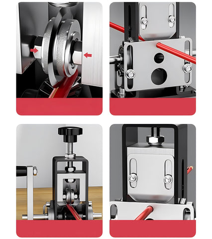 SOWAXGO wire stripper machine rollers and blades with deep grooves