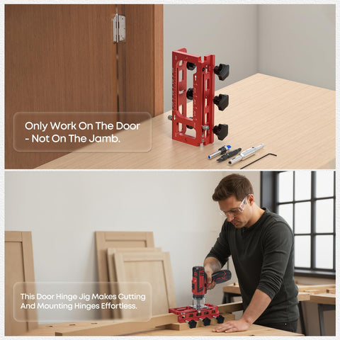 Sowhat hinge jig assembly kit includes all essentials for DIY installers.