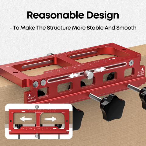 Sowhat hinge jig radius 1/4 inch for precise rounded mortises.