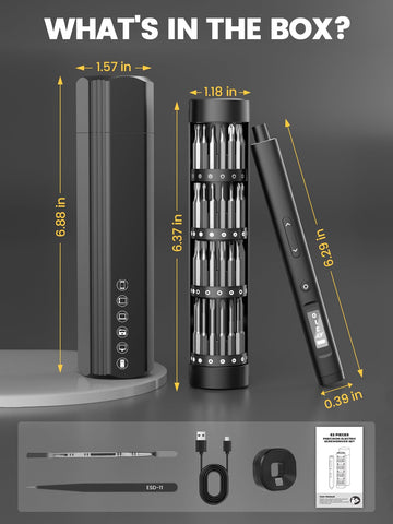 Sowkos magnetizer and pry bar included for versatile setup