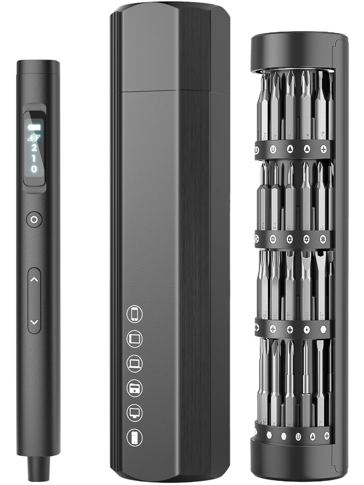Sowkos mini electric screwdriver case keeps bits organized for fast repairs