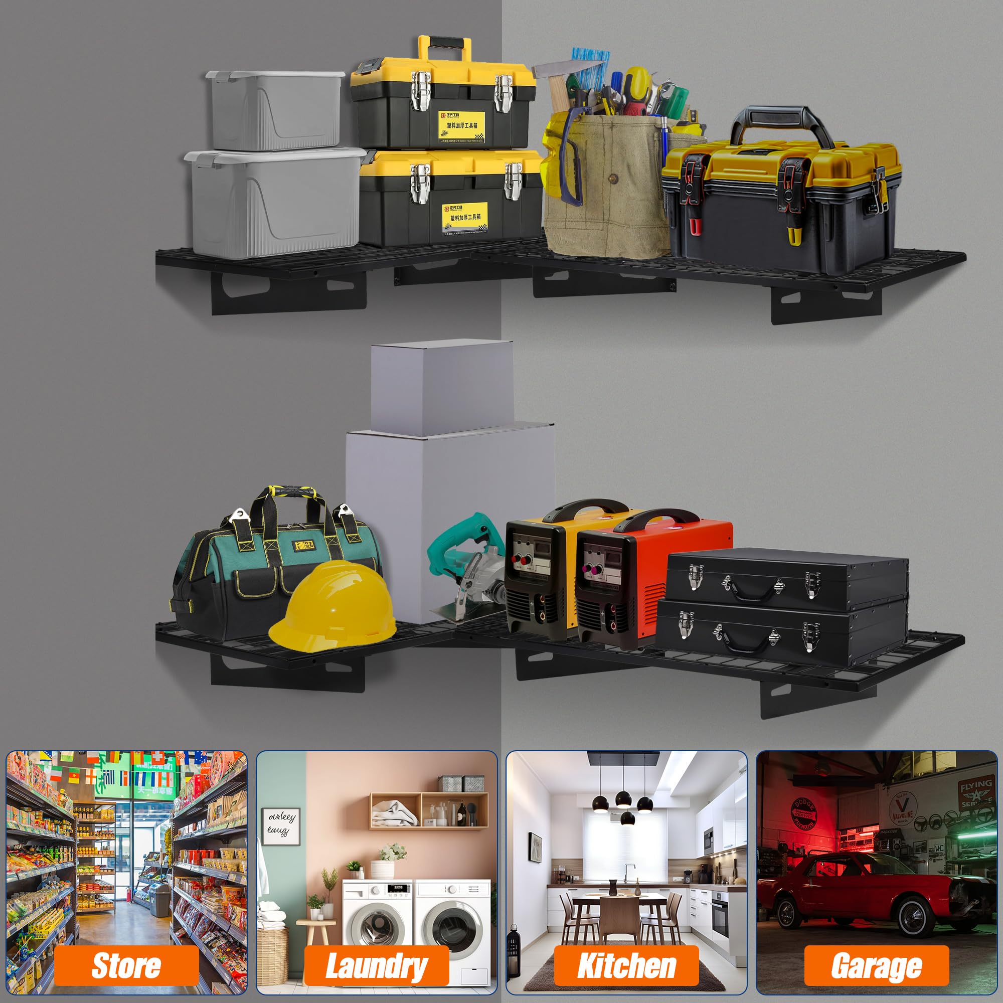 Soywey riveted brackets ensure sturdy, reliable support for heavy items.