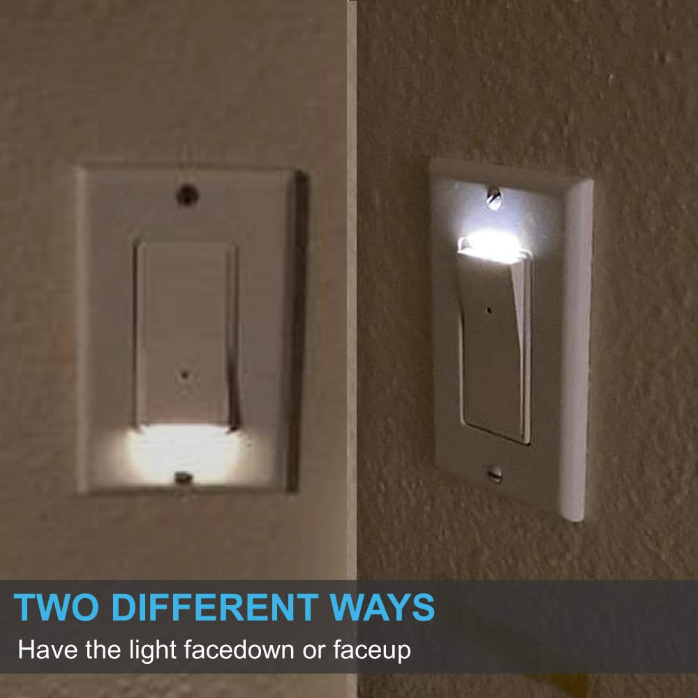 SOZULAMP LED night light switch on wall provides gentle illumination