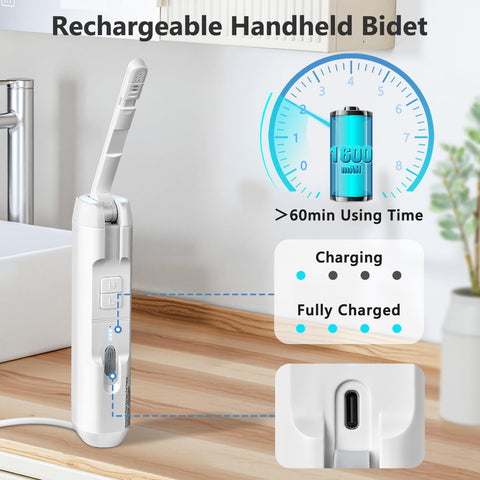 SPACEREST Bidet sliding nozzle cover simplifies switching wash modes.