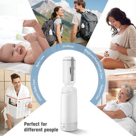 SPACEREST large 360ml capacity minimizes refills during trips.