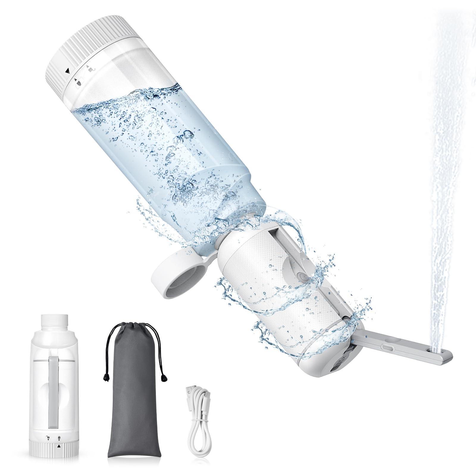 SPACEREST travel bidet with 360ml bottle for convenient cleansing on the go.
