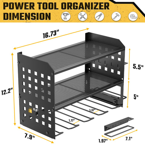 SPACECARE compact garage storage saves bench space in workshops.