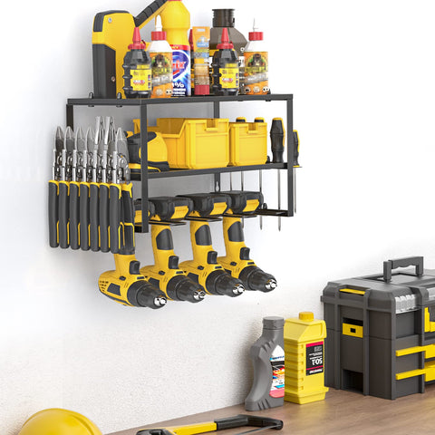 Spacecare wall-mounted drill rack ideal for van side mounting