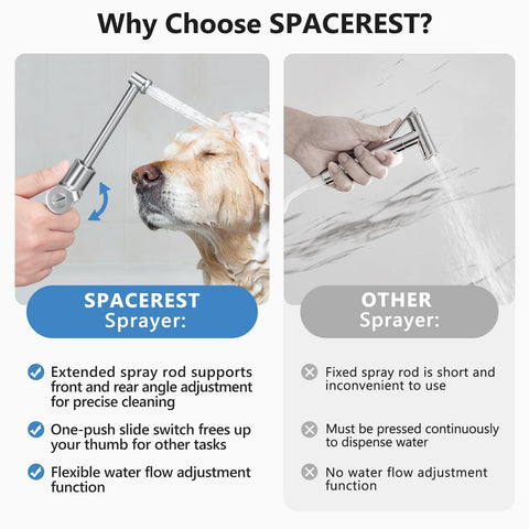 SPACEREST easy installation with included wrench fits most toilets without tools