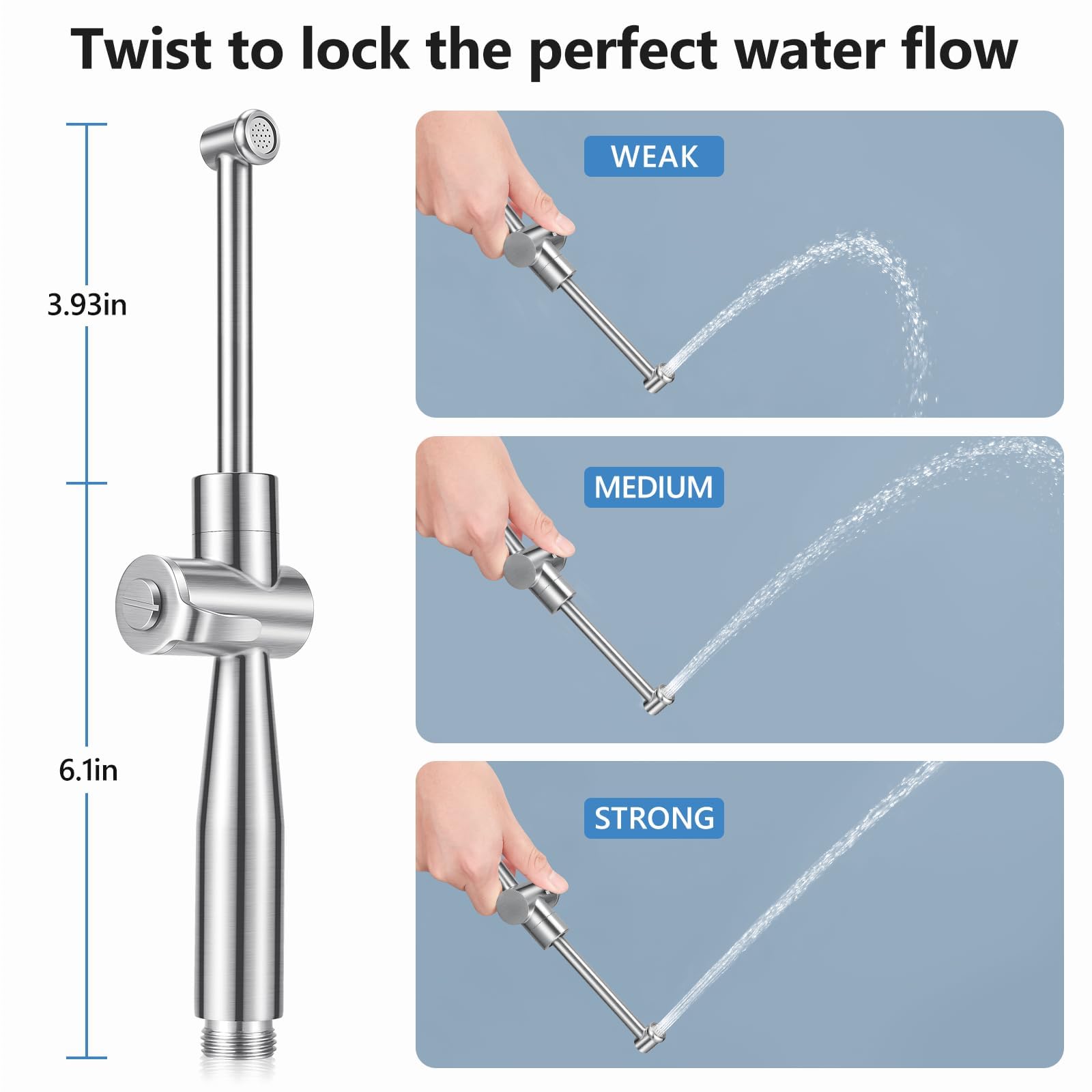 SPACEREST rotary switch enables smooth, precise water pressure control