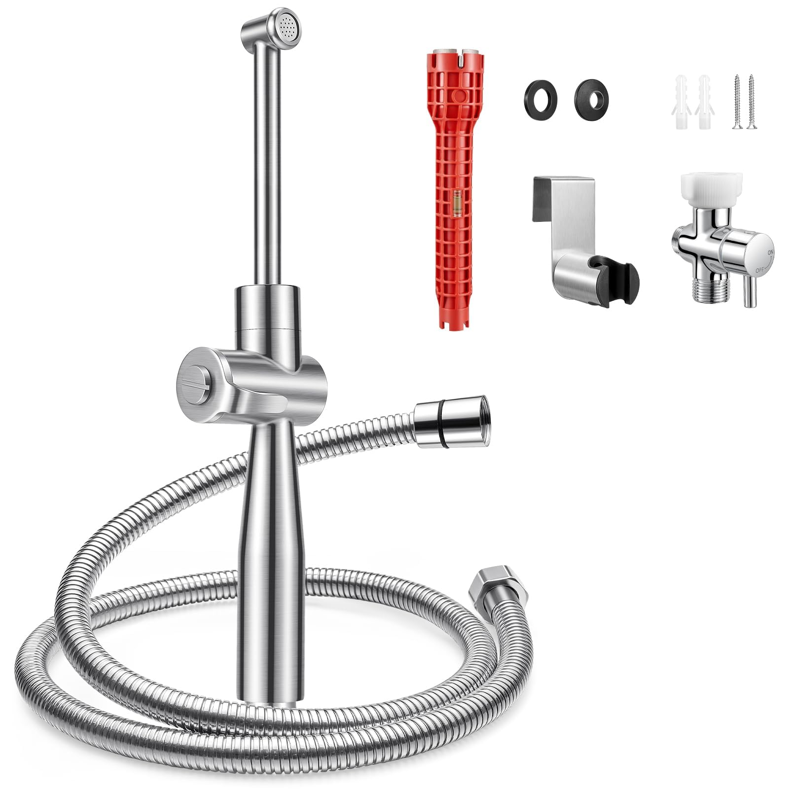 SPACEREST stainless steel leak-proof valve for reliable bathroom cleaning and durability