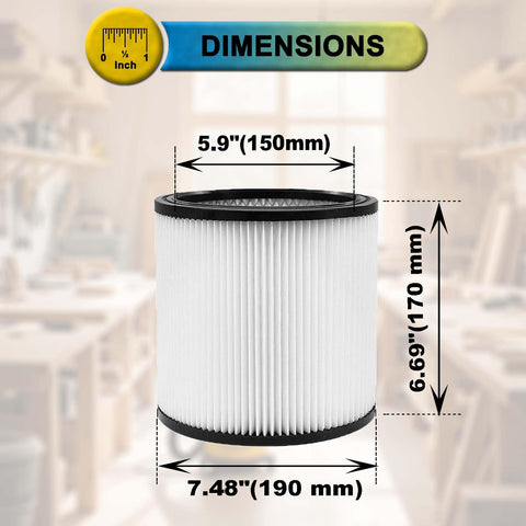 SpaceTent filters compatible with 5 to 12 gallon Stanley models.